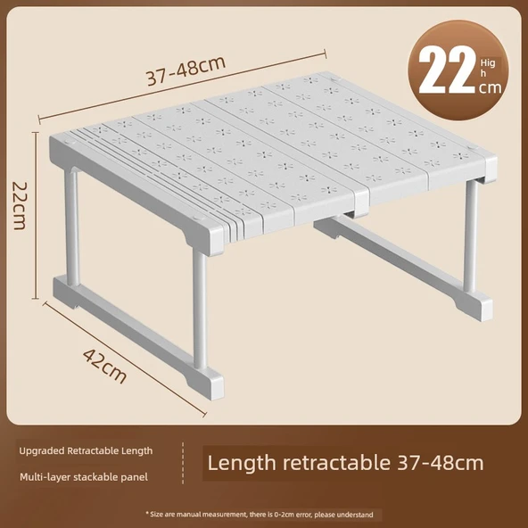 Gardırop Rafı - Tamamen Kapanan Çekmece - 37-48 cm Uzun, 42 cm Geniş, 22 cm Yüksek