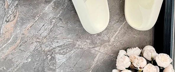 Duvara Monte Banyo Terlik Rafı - Krem Beyazı - 2 Adet - 7