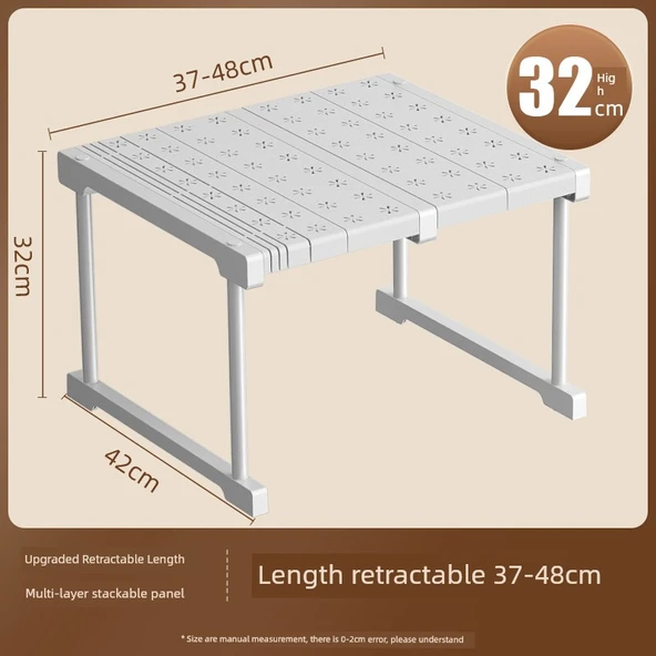 Gardırop Rafı - Tamamen Kapanan Çekmece - 37-48 cm Uzun, 42 cm Geniş, 32 cm Yüksek
