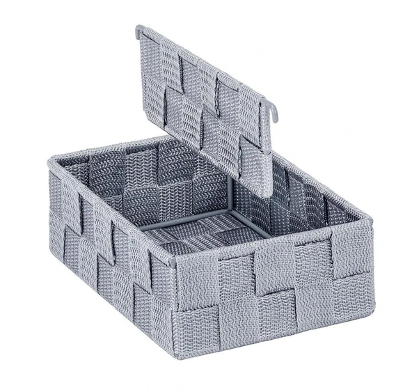 Saban 2 Bölmeli, Mutfak Düzenleyici Sepet Gri 13 x 6 x 18 cm - 2