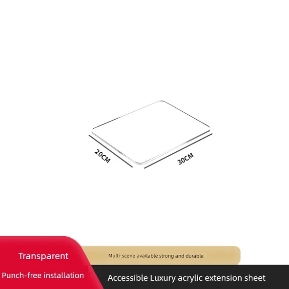 Penceresiz Banyo Rafı Mutfak Tezgahı - Pencere Önü Uzatma Plakası 30x20 cm