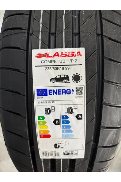 LASSA 235/50R19 (COMPETUS H/P2) 2024 YAZ LASTİĞİ