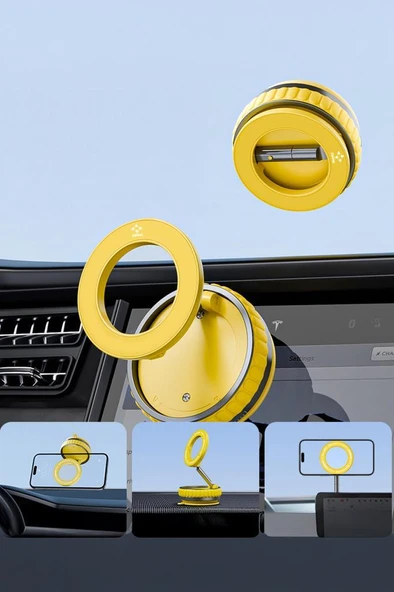 Torima JX-056 Beyaz Manyetik 180 Derece Dönebilen ve Katlanabilir Telefon Tutucu - Resim 5