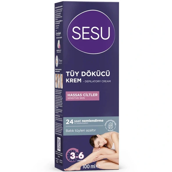 Sesu Tüy Dökücü Krem Hassas Ciltler 100 ml