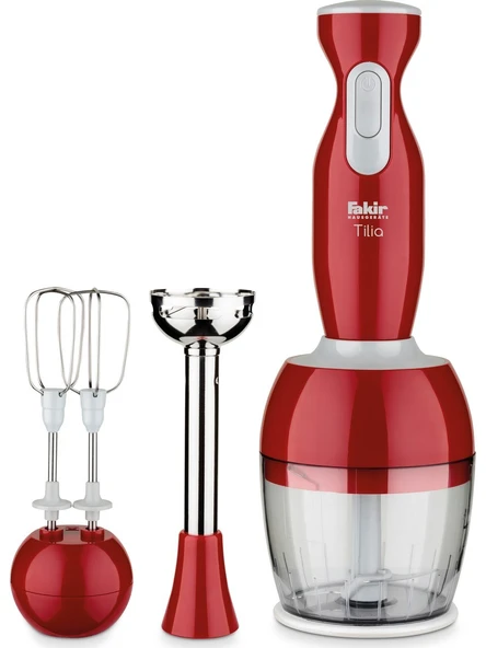 Fakir Tilia 1000 W Mikser & Blender Seti Kırmızı (MAĞAZA VİTRİN ÜRÜNÜDÜR) ürün görseli