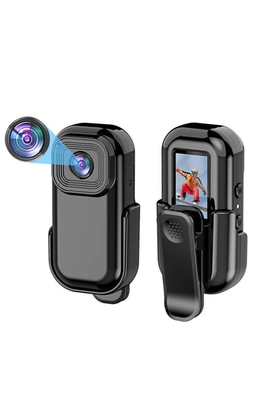 Torima CMR-27 Siyah 1080P HD Kayıt, 140° Geniş Açı, Klips Tasarımlı Giyilebilir Aksiyon Kamerası - 3