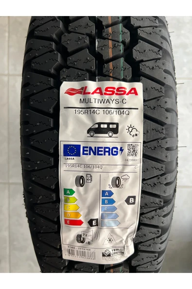 LASSA / 195R14C (MULTIWAYS-C) 2024 (4 MEVSİM) LASTİK