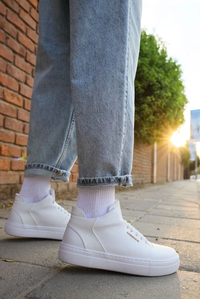 TB004 CBT Hıde Erkek Ayakkabı BEYAZ - Resim 3