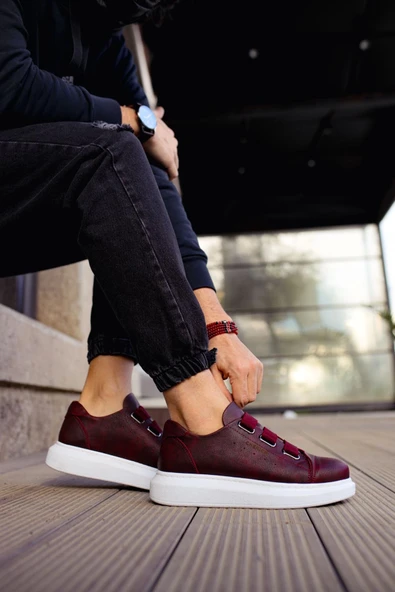 TB253 CBT Mirror Non Erkek Ayakkabı BORDO - 2
