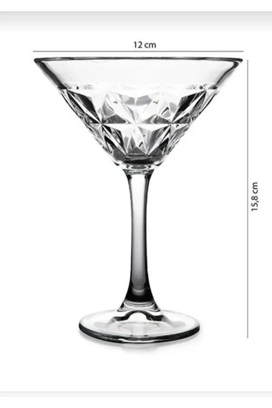 Paşabahçe 440453 Estrella Martini ve Kokteyl Kadehi - Ayaklı Sunumluk 210 cc 4 lü - 2