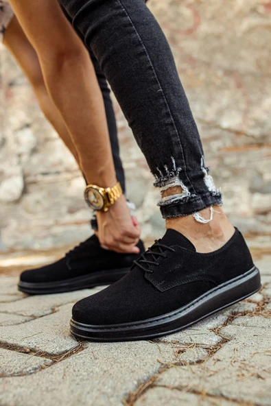 TB003 SST Comoscio Classico Erkek Ayakkabı SIYAH - Resim 3