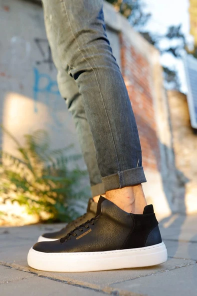 TB004 CBT Hıde Erkek Ayakkabı SIYAH - 2