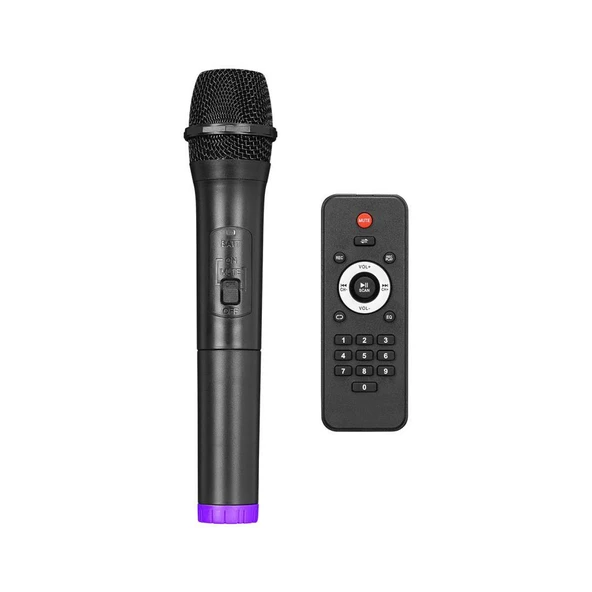 Mikado Bykalite MD-BT107 30W USB/BT/TF/TWS Led Işıklı Kablosuz Mikrofonlu Toplantı-Parti Kule Hoparlör - 5