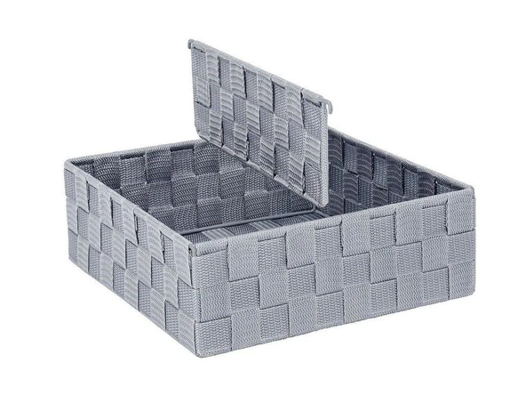 Saban 2 Bölmeli, Mutfak Düzenleyici Sepet Gri 26x 9 x 26 cm - 2