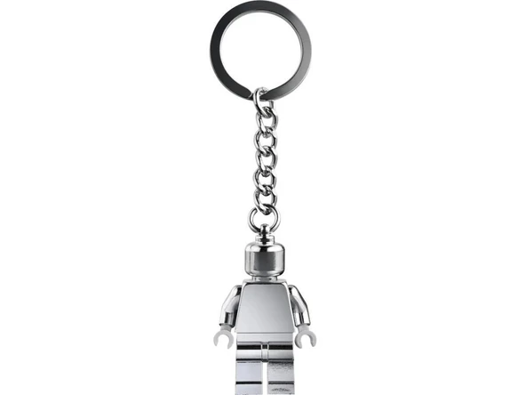 LEGO 854305 Silver Minifigure Key Chain - Resim 3