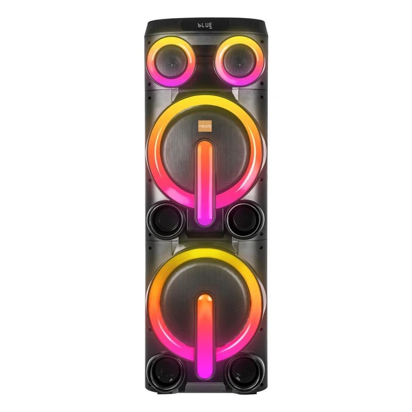 Mikado Bykalite MD-103KP 200W 12V 14000mAh Bataryalı Siyah 1 UHF UV Mikrofonlu USB/BT/TF/TWS/AUX RGB 220V Kablolu Gitar Girişli P - 2