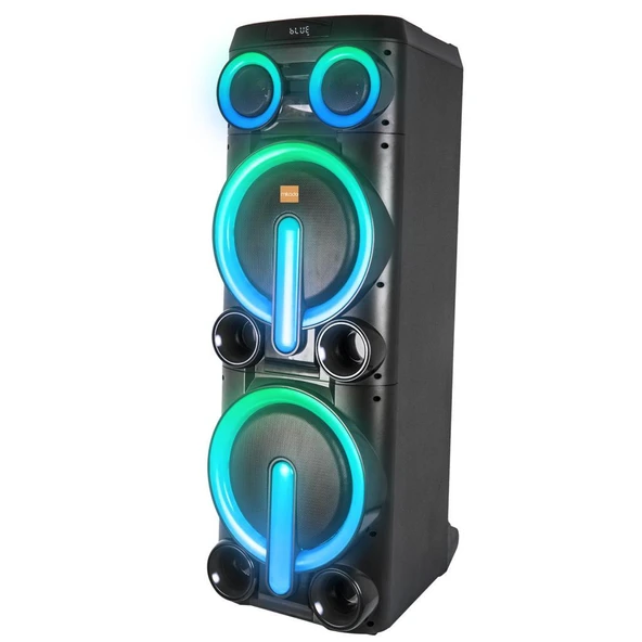 Mikado Bykalite MD-103KP 200W 12V 14000mAh Bataryalı Siyah 1 UHF UV Mikrofonlu USB/BT/TF/TWS/AUX RGB 220V Kablolu Gitar Girişli P