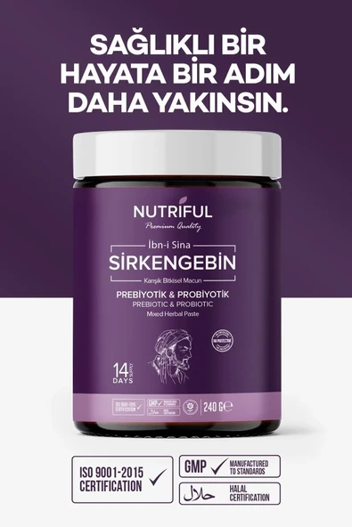 Nutriful Ibn-i Sina Sirkengebin Prebiyotik Macunu