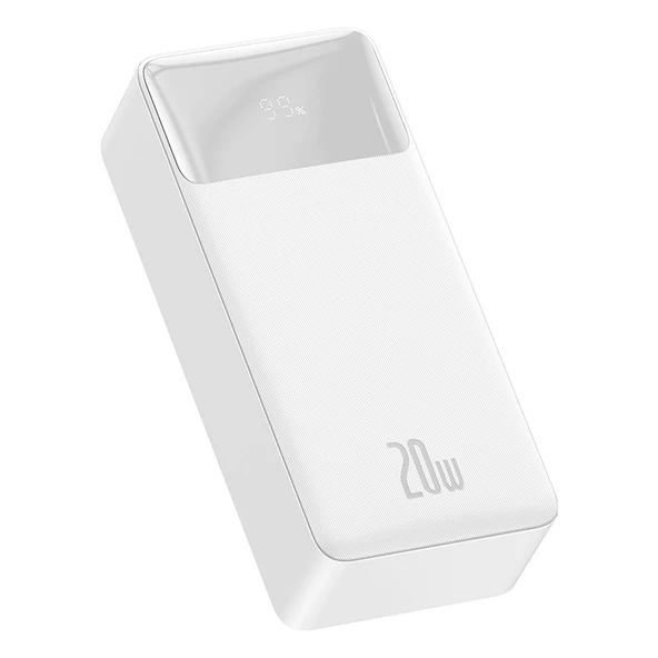 Baseus Bipow 20 W Beyaz 30000 mAh Hızlı Şarj Powerbank - 2