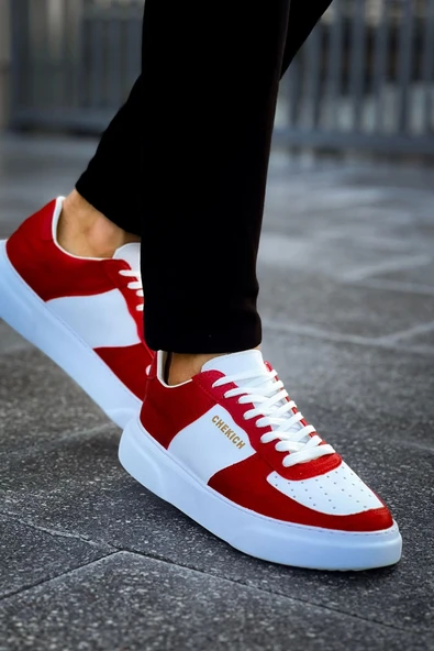 TB087 CBT Kenton Erkek Ayakkabı KIRMIZI / BEYAZ - 3