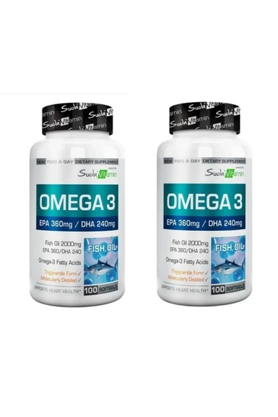 Suda Vitamins Omega-3 100 Softgel ( Bigjoy ) 2 Li Paket