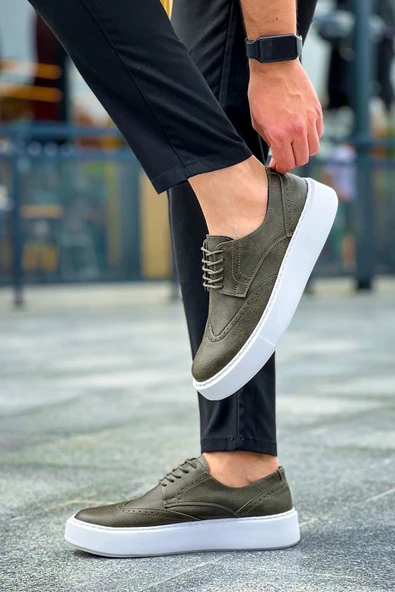 TB149 CBT Changer Over Erkek Ayakkabı HAKI - Resim 5