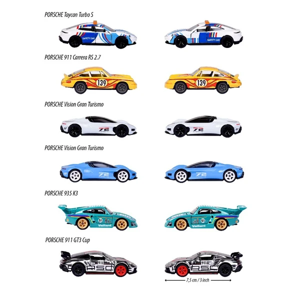 Majorette Porsche Deluxe Porsche Taycan Turbo S Safety Car - 4