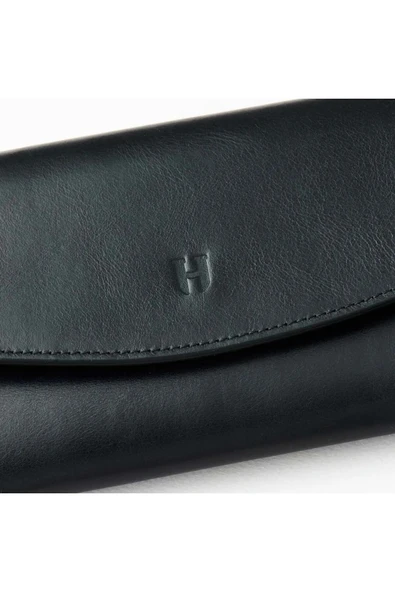 Ashley Kadın Siyah Deri Fermuarlı Rfid Korumalı Cüzdan - 5