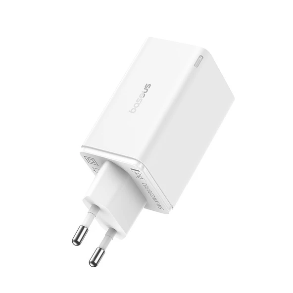 Baseus GaN6 Pro 65 W Beyaz Type-C Kablolu Hızlı Şarj Aleti