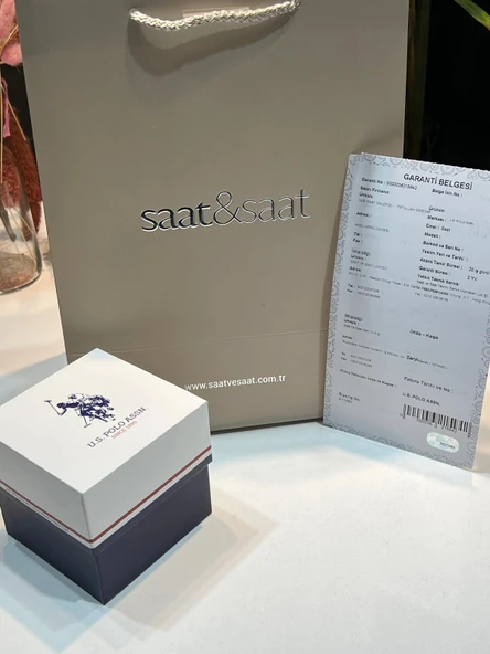 U.S.POLO ASSN Çelik Kordon 3 Atm Suya Dayanıklı Kadın Kol Saati+Bileklik Hediyeli USPA.2102.02 - 4
