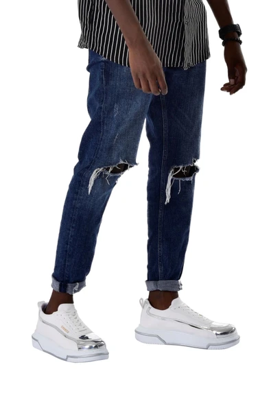 TB241 CBT Signature Line Up Erkek Ayakkabı BEYAZ/GUMUS - 4