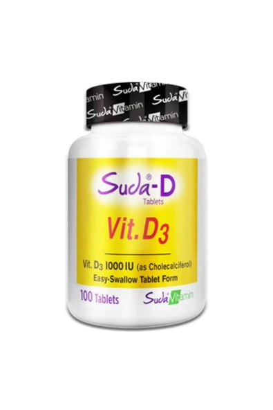 Suda Vitamin D3 1000 IU 100 Tablet