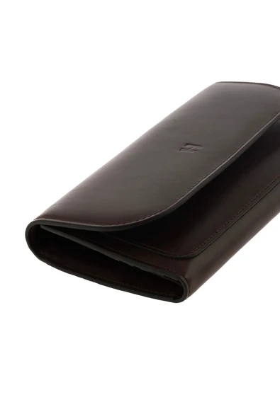 Charlotte Hakiki Deri Kahve Kadın Fermuarlı El Işi Rfid Korumalı Kapaklı Çıtçıtlı Büyük Cüzdan ürün görseli