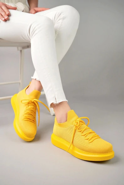 TB307 RT Tricot Kadın Ayakkabı SARI - 2