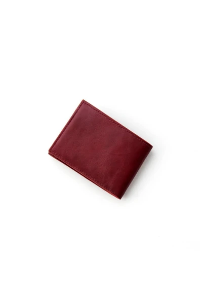 Rigby Hakiki Deri Bordo-Lacivert Erkek Cep Tasarım Çok Bölmeli Rfid Korumalı Cüzdan - 5