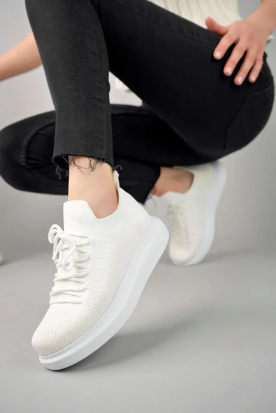 TB307 RT Tricot Kadın Ayakkabı BEYAZ - 2