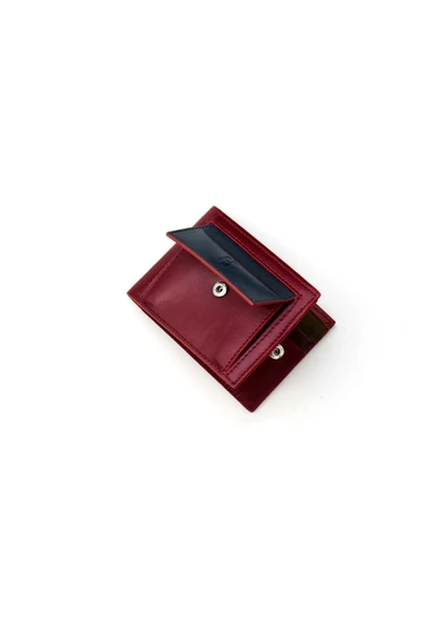Rigby Hakiki Deri Bordo-Lacivert Erkek Cep Tasarım Çok Bölmeli Rfid Korumalı Cüzdan - 3