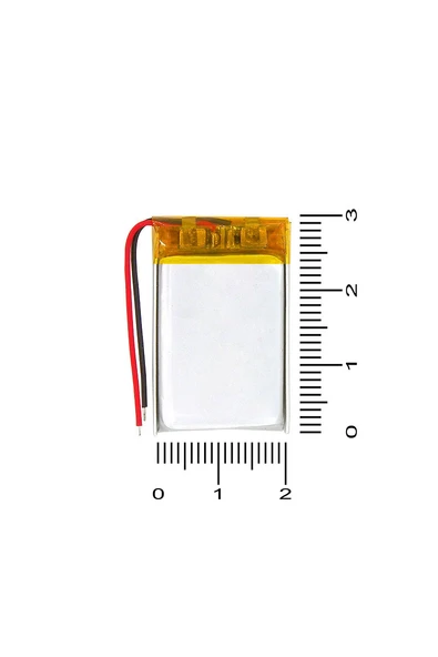 TrkTech 3.7V 200mAh Lityum İyon Pil Şarj Edilebilir Kulaklık Bataryası 30mm x 20mm x 3mm