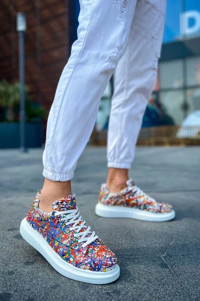 TB254 CBT Pittura Erkek Ayakkabı 537 CRAZY SPLUSH BEYAZ