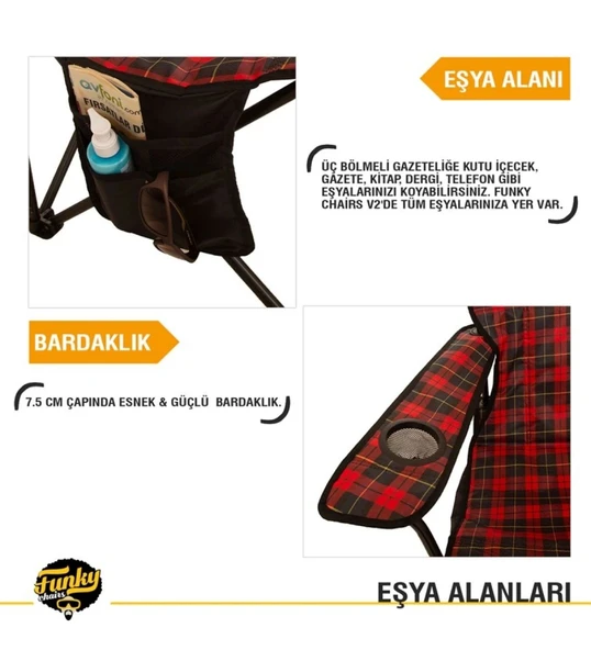 V2 Scottish Lüks Kamp Sandalyesi - 6
