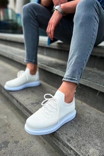 TB307 RT Tricot Erkek Ayakkabı BEYAZ