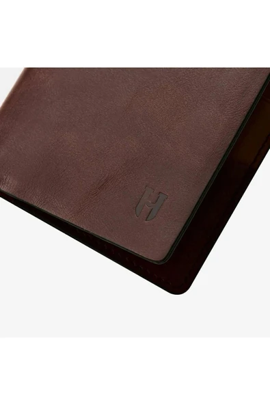 Dayton Hakiki Deri Kahve(Plus Color) Erkek Ince Tasarım Çok Bölmeli Rfid Korumalı Cüzdan - 6