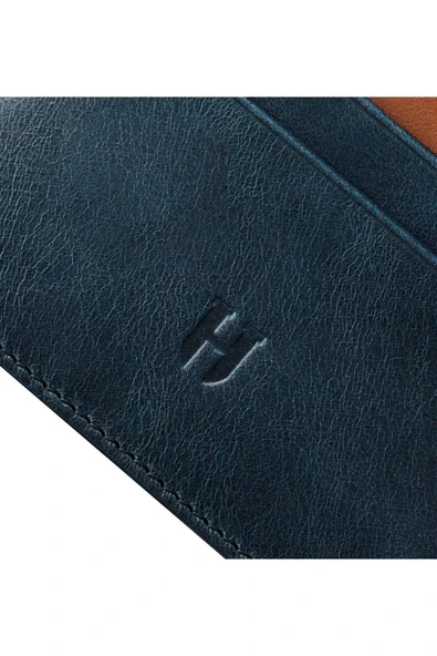 Elton Erkek Lacivert(Plus Color)Deri İnce Tasarım Çok Bölmeli  Rfid Korumalı Kartlık - 4