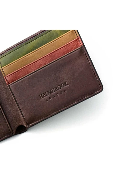 Eldridge Erkek Kahve(Plus Color) Deri İnce Tasarım Çok Bölmeli  Rfid Korumalı Cüzdan - 3