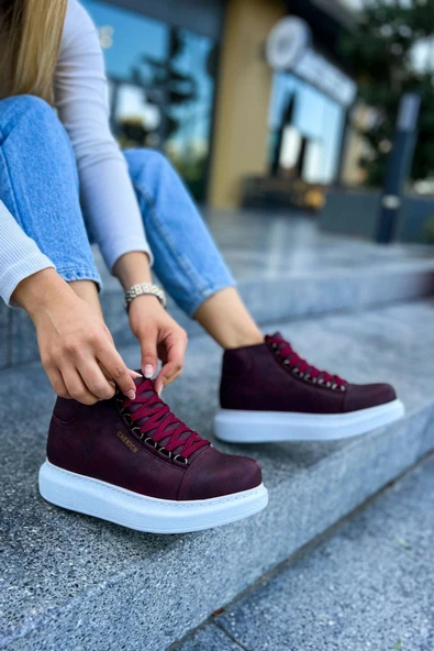 TB258 CBT Roma Kadın Bot BORDO