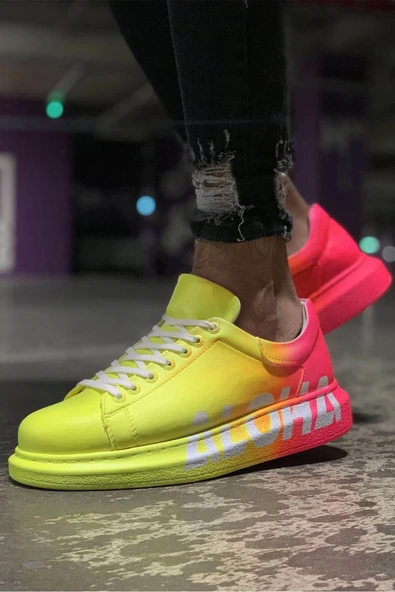 TB254 CBT Pittura Erkek Ayakkabı 401 ALH SARI / PEMBE