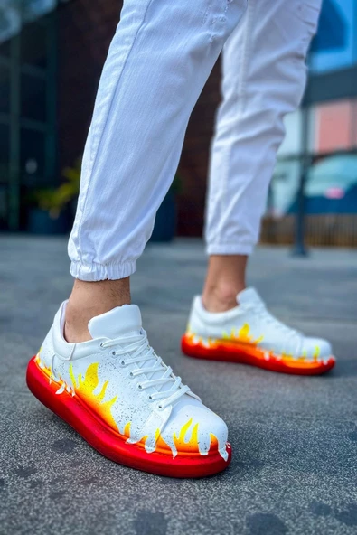 TB254 CBT Pittura Erkek Ayakkabı 535 KIRMIZI ALEV