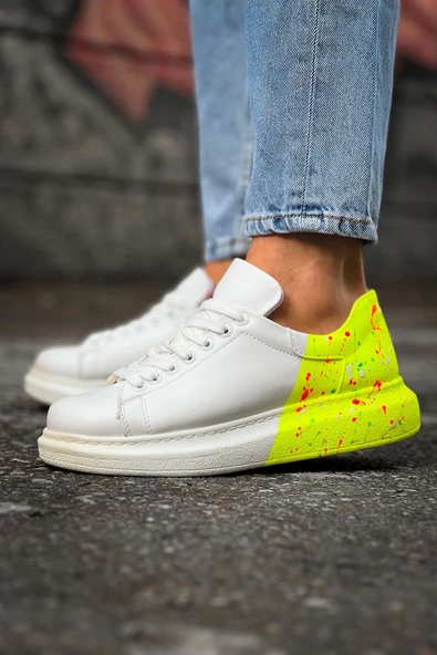 TB254 CBT Pittura Erkek Ayakkabı 502 NEON SARI TOPUK SPLUSH