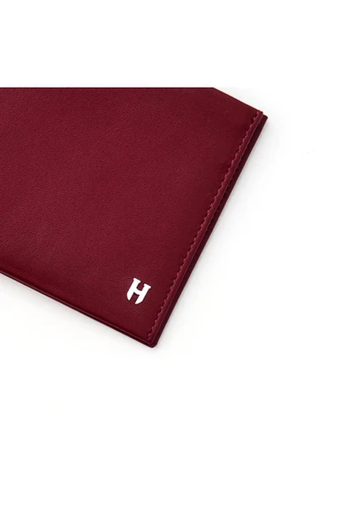 Tanner Hakiki Deri Bordo Erkek Özel Tasarım Çok Bölmeli Rfid Korumalı Cüzdan - 4