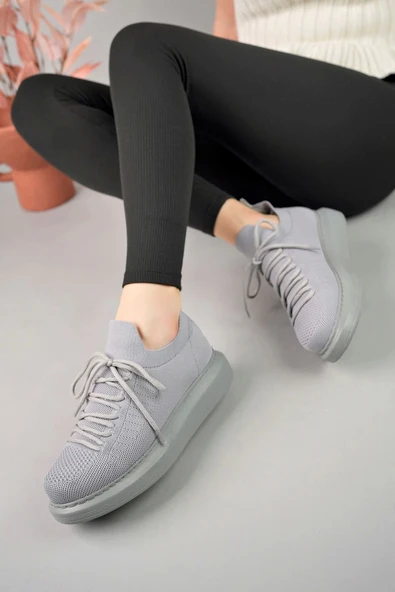 TB307 RT Tricot Kadın Ayakkabı GRI - 2
